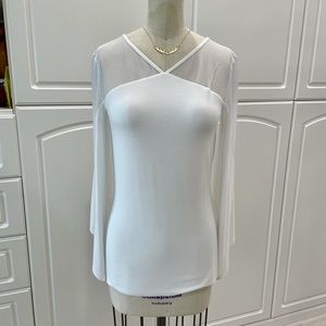 Bailey44 White V-Neck Top